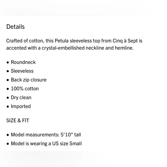 Cinq a Sept Black Embellished Tank Top - Picture 7 of 11